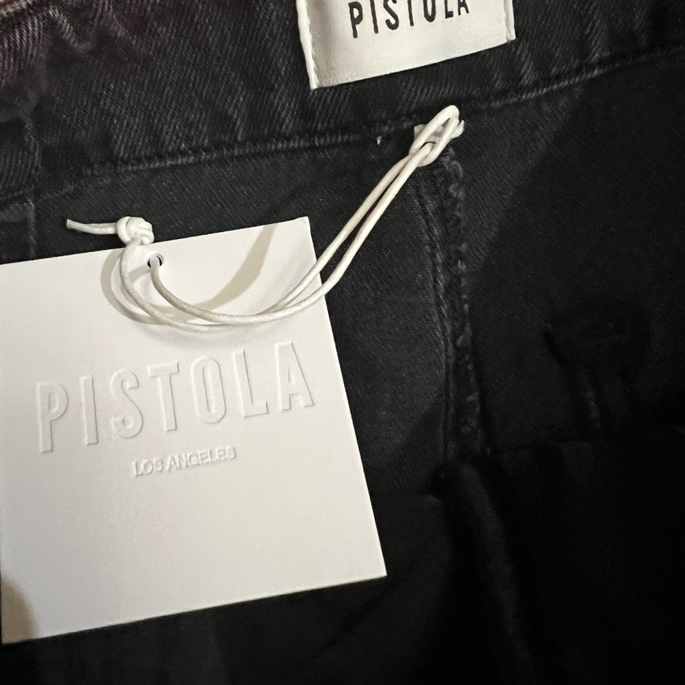 Pistola Black Lottie High Rise Relaxed Bowed Leg Jeans - Picture 2 of 7